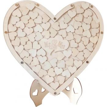 Coeur Mariage Livre d’Or en Relief