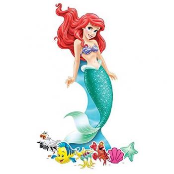 Pack Décoration Cartoon Star Cutouts – Ariel La Petite Sirène Disney, Hauteur 134 cm