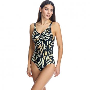 Bañador Ory Corte Pico Estampado Mujer