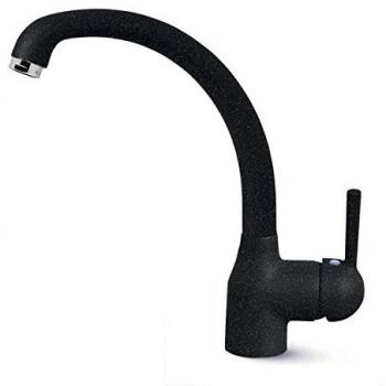 Elleci Po Monocomando con Doccetta Orizzontale, Colore Nero 54
