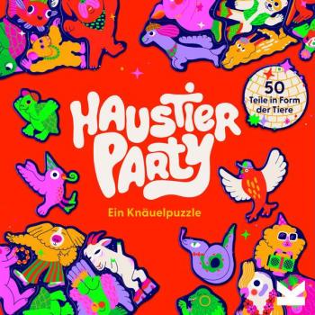 Laurence King Puzzle Haustier-Party, 50 Puzzleteile