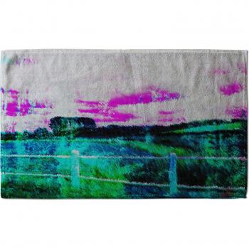 Stylish Green Fluorescent Countryside Kitchen Towel
