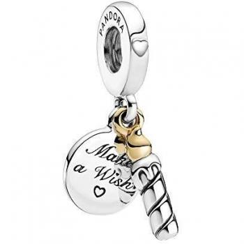 Charm colgante Vela Cumpleaños en plata de ley