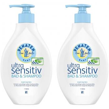 Penaten Bébé Gel de Bain et Shampoing Ultra Sensible 400 ml