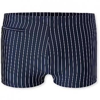 Schiesser Herren Badeshorts Nautical Casual mit Reißverschlusstasche und recyceltem Material, Admiral Streifen