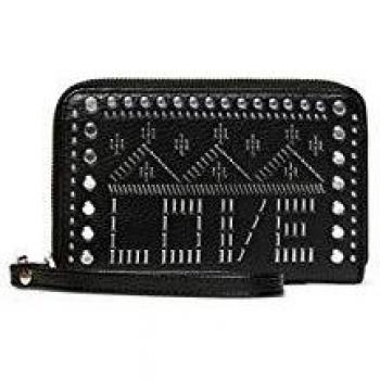 Desigual Mone_Azabache Mini Zip, Accesorio de Viaje-Billetera Bi-Fold para Mujer, Negro