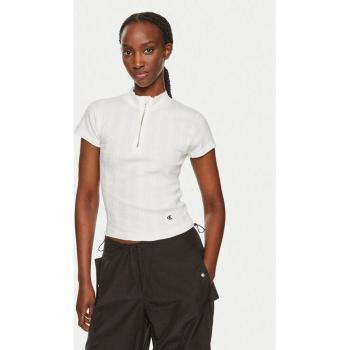 Calvin Klein Jeans Bluse in Weiß, Modell Variegated J20J223564