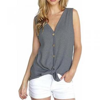 PCEAIIH Women's Waffle Knit Bat Wing Tunic