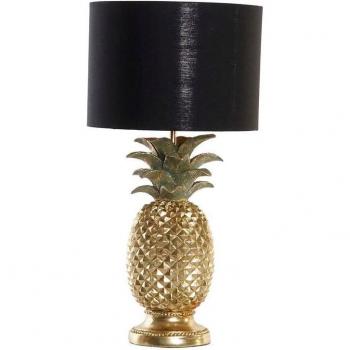 Schwarz-Goldene Ananaslampe