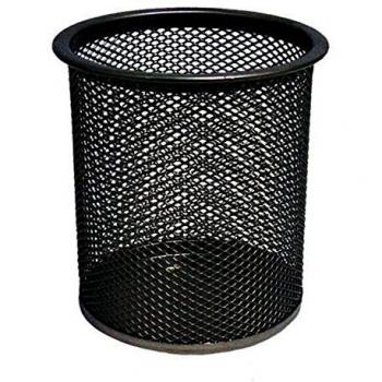 Office Depot Pen Pencil Cup Pot Wire Mesh Holder Silver 9 x 9 x 10 cm Storage