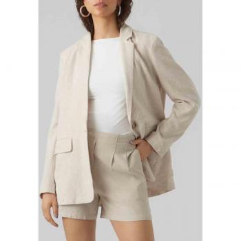 Vero Moda Blazer Largo Femenino con Hombreras