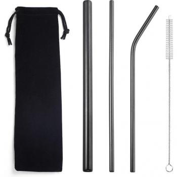 Large 304 Stainless Steel Bubble Straws