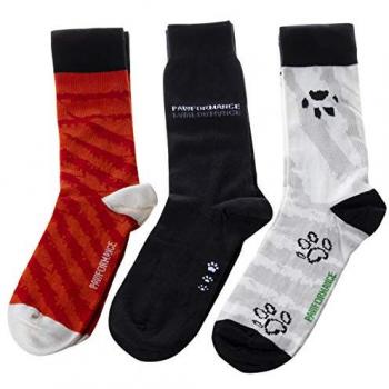 BiggDesign Série : 3 chaussettes à motifs tendance pour hommes