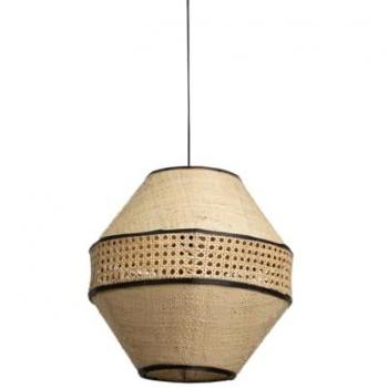 Lampara de Suelo Teka con Pantalla de Fibras – Estilo Home