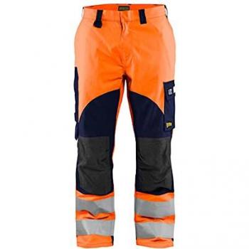 Pantalon de travail orange fluo/marine 1588 XS