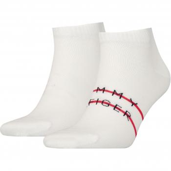 2er-Set niedrige Herrensocken Tommy Hilfiger 701222188 Weiß