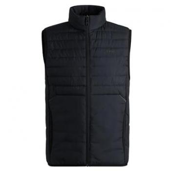 Herren Steppweste mit Stehkragen Dunkelblau XL