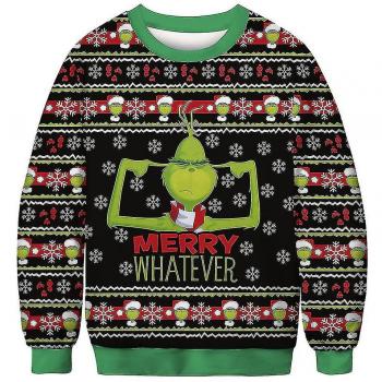 Pull de Noël Grinch 3D pour Hommes et Femmes