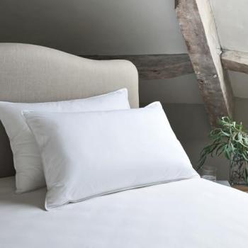 Luxurious CloudLoft Micro Loft Pillow Pair – Mid-Firm, Ivory