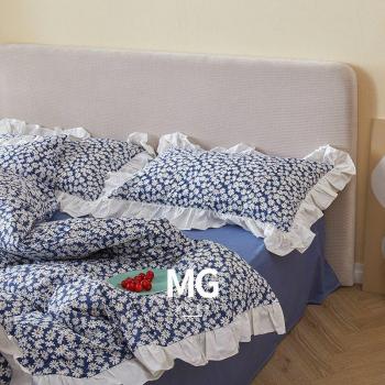 Cilected Japanese Style Daisy Flower Quilt Cover 100% Cotton 200x230cm