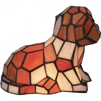 Clayre & Eef Hond Tafellamp Tiffany 25x14x17 cm E14/max 1x25w 5LL-6089