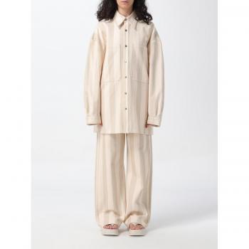 Beige Medium Jacket for Women by NANUSHKA