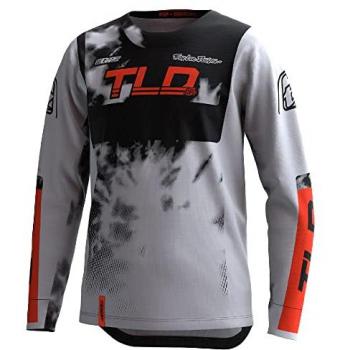 Maglia ciclismo Troy Lee Designs GP Astro Grigio Chiaro/Arancio S