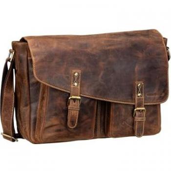 Greenburry Umhängetasche Vintage Leder Messenger Bag