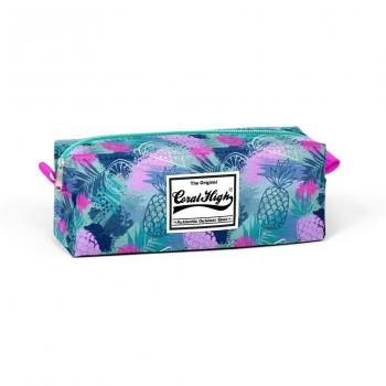 Coral Pineapple Print High Water Bag