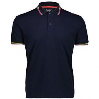 Polo CMP Détails Colorés pour Homme XL Noir/Bleu
