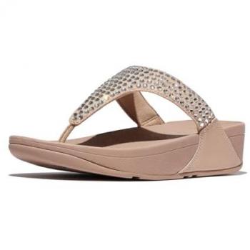 Beige Damen Zehentrenner FitFlop Lulu