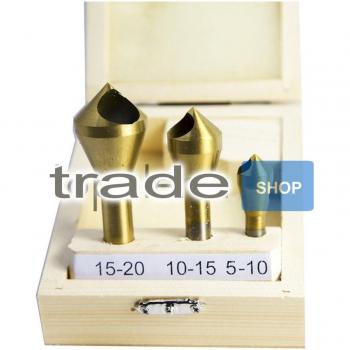 Fresa Svasatrice Tridimensionale con 3 Punte, 15‑20 mm