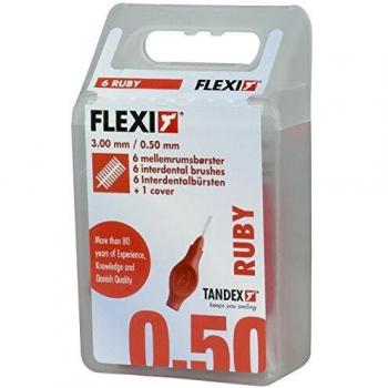 Tandex Interdentalbürsten Flexi 6 Stk. rot 0.50mm