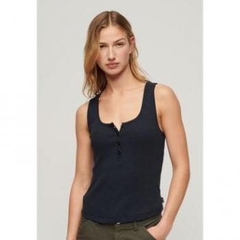 Damen Superdry Athletic Essentials Button-Down Shirt Blau 10XL