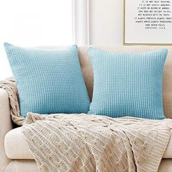 Deconovo Set of 2 Decorative Cushion Covers 60cm