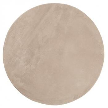 Tapis doux lavable sable Ø 80 cm
