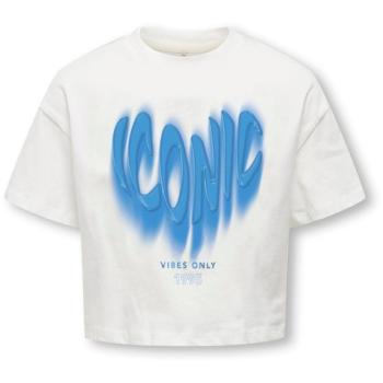 Kinderprint Shirt – Wit, S/S, Zomer – Kogdaphne Meisjes