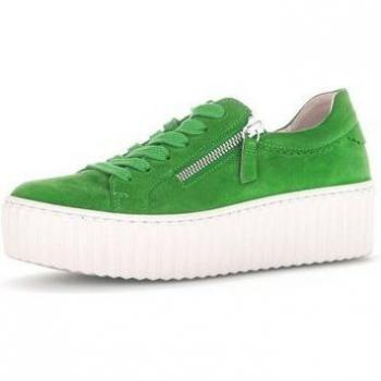 Women’s Gabor Dolly Trainers in Verde Suede, Size 4