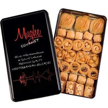 Mughe Gourmet Premium Assorted Baklava Pastry Gift Tin Box