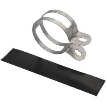 Collier inox pour échappement KRM Ø60mm avec protection