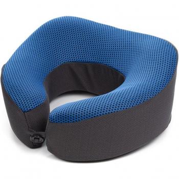 Almohada de Viaje con Memoria y Ventilación, Espuma Viscoelástica 23.5×27×12.5 cm