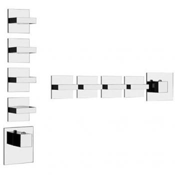 Module préassemblé “Rettangolo” 4 voies – Gessi