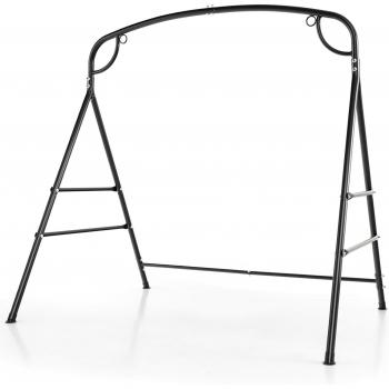 Balançoire Portique Métal A Double Barres Latérales, 300 kg – Costway – Jardin & Cour arrière