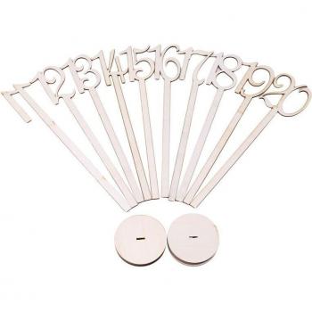 Wooden Table Number Card Holders