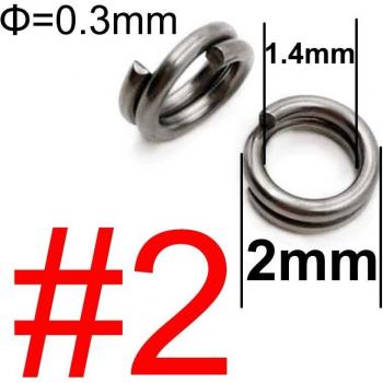 100pcs Stainless Steel Double Oval Split Rings