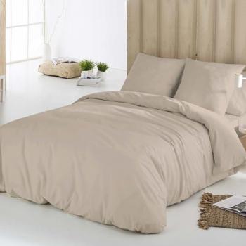 Juego de Ropa de Cama Beige 90 cm