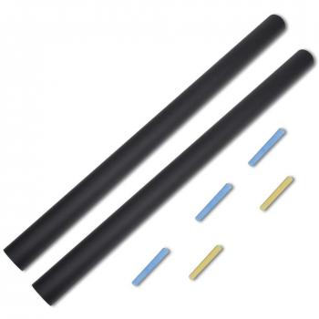 VidaXL Wall Adhesive Blackboard 0.6 x 3 m 2 Rolls with Chalks