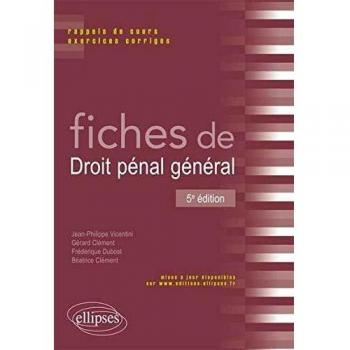 Fiches de Droit Penal Général