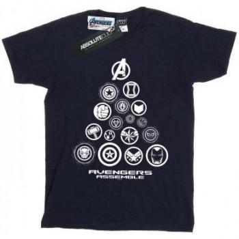 Cappuccio di eroi: T-shirt piramidalmente iconico Marvel Boys Endgame