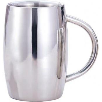 Insulated Double Wall Stainless Steel Beer Mug 430ml